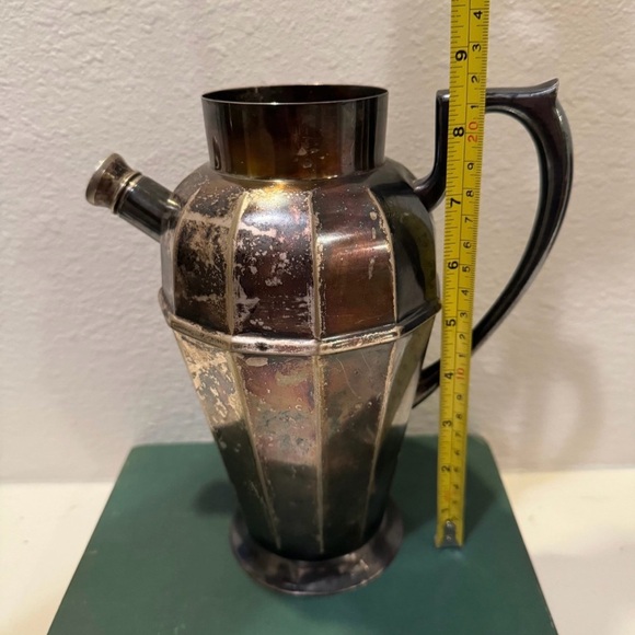 Antique 1920s Art Deco Silver Plated Apollo Bernard Rice & Sons Cocktail Pitcher - Picture 7 of 10